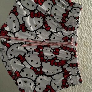 Hello Kitty Red and White Patterned Shorts